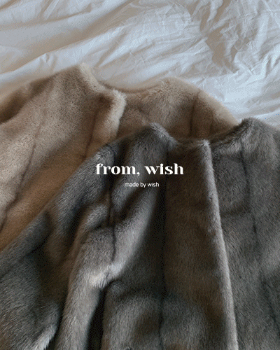 [from, wish] (5차 프리오더 open!) 메리 퍼 자켓 (2 Colors)